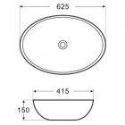 Фигурный умывальник Melana 7686