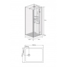 Душевая кабина Wasserfalle W-6004-A