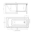 Акриловая ванна с каркасом Timo Ritta 1775