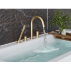 Врезной смеситель для ванны с душем Timo Saona 2320/17Y золото матовое