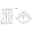Душевая кабина Timo Lux T-7709 NEW