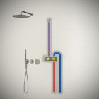 Душевая система встроенная с термостатом Timo Saona SX-2359/03SM черный