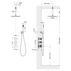Душевая система встроенная с термостатом Timo Saona SX-2399/17SM золото матовое