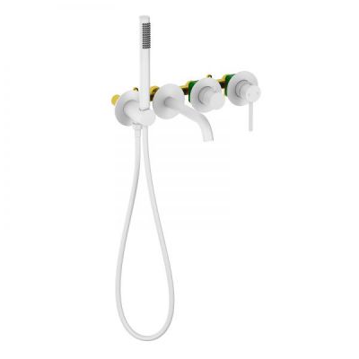 Встраиваемый смеситель для ванны Timo Saona 2314/16YSM белый матовый - купить по специальной цене в интернет-магазине "Уют в доме"