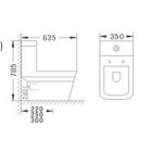 Унитаз-моноблок с функцией биде Laguraty 2192AС