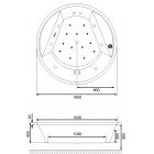 Встраиваемая круглая ванна EXCELLENT Great Arc D 160