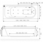 Прямоугольная акриловая ванна EXCELLENT Stellar 150x70