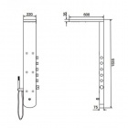 Душевая гидромассажная панель EXCELLENT PI OVAL