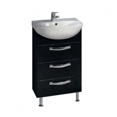 Тумба с раковиной Акватон Ария 65 Н с раковиной (темно-коричневая) - купить по специальной цене в интернет-магазине "Уют в доме"