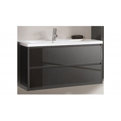 Тумба с раковиной Акватон Римини 100 (чёрный глянец) - купить по специальной цене в интернет-магазине "Уют в доме"