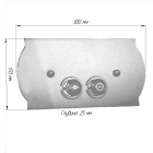 Клавиша смыва TW 300.2br