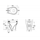 Унитаз напольный приставной (чаша) Kerasan K09 3610