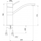 Смеситель для кухни Timo Berta 0303 FN Black
