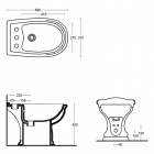 Биде напольное Ceramica Althea ROSE 24040bi*1
