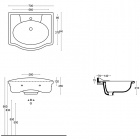 Раковина Ceramica Althea ROYAL, белый