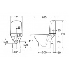 Унитаз напольный (чаша с бачком) Boheme Medici 911