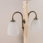 Зеркало Аква Родос Арт Деко 100 айвори со светильниками