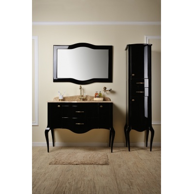 Тумба с раковиной Timo Elsa 110 M-VR черная - купить по специальной цене в интернет-магазине "Уют в доме"