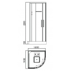 Душевая кабина Acquazzone Alexandra 100