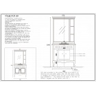 Тумба с раковиной Tessoro Verona 80