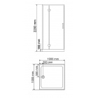 Душевая кабина Wasserfalle W-9903 белая стойка