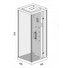Душевая кабина Wasserfalle W-9903 красная стойка