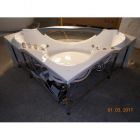 Угловая ванна с сидением Gemy G9025-II B