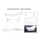 Акриловая ванна на ножках Gemy G9030 С