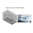 Асимметричная ванна премиум-класса Gemy G9046-II K