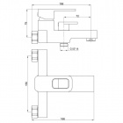 Смеситель для ванны Bennberg 131021 CHROME