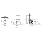 Унитаз с функцией биде (полный комплект) Vitra S20 9800B003-7205