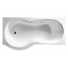 Асимметричная акриловая ванна Vitra Delphi 150x75 L/R A.Soft E.Chrom