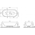 Ванна Vitra Istanbul 190x90 Aqua Soft