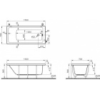 ������������� ��������� ����� Vitra Neon 150x70 A.S.Easy Chrome � �������������