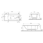    Vitra Neon 160x70 Aqua Soft Easy Chrome  
