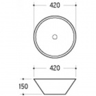 Раковина круглая Melana A001