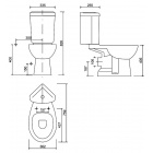 Унитаз угловой (чаша) Creavit Corner SD311