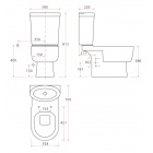Унитаз (чаша) Creavit Favori FR311.4 черный