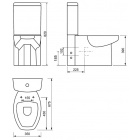 Унитаз напольный (чаша) Creavit Spark SA311(SA310.00100)