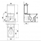 Унитаз напольный (чаша) Creavit Wing WN311