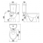 Унитаз с биде (чаша) Creavit Yedigoller YG310