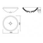 Раковина круглая Creavit MN045.4 черная