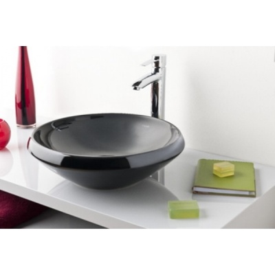 Раковина круглая Creavit MN045.4 черная - купить по специальной цене в интернет-магазине "Уют в доме"