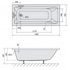 Ванна акриловая Alpen Noemi 160x70