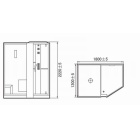 Душевая кабина с сауной Orans OLS-SR89103S black