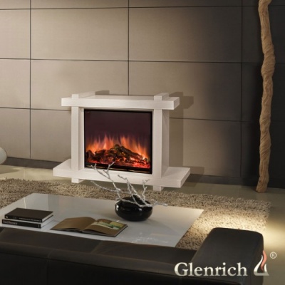 Камин для дома и дачи Glenrich Капри Delux A28 слоновая кость - купить по специальной цене в интернет-магазине "Уют в доме"