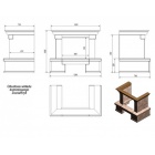 Каминная облицовка Kratki Amore для топок Zuzia/Eryk