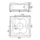 Акриловая ванна премиум-класса Gemy G9089 K