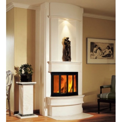 Печь-камин для дома и дачи Nordpeis Akropolis пристенный (топка со складными дверцами) - купить по специальной цене в интернет-магазине "Уют в доме"