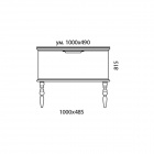 Тумба с раковиной Edelform Decora 100